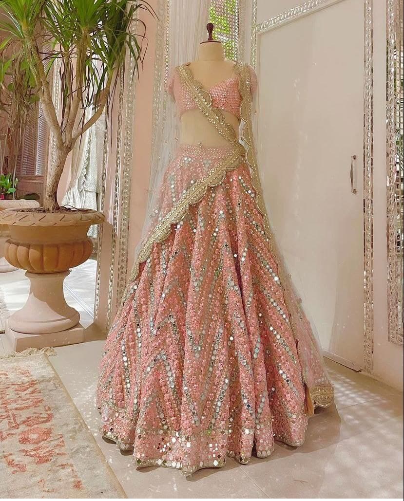 heavy work lehengas
