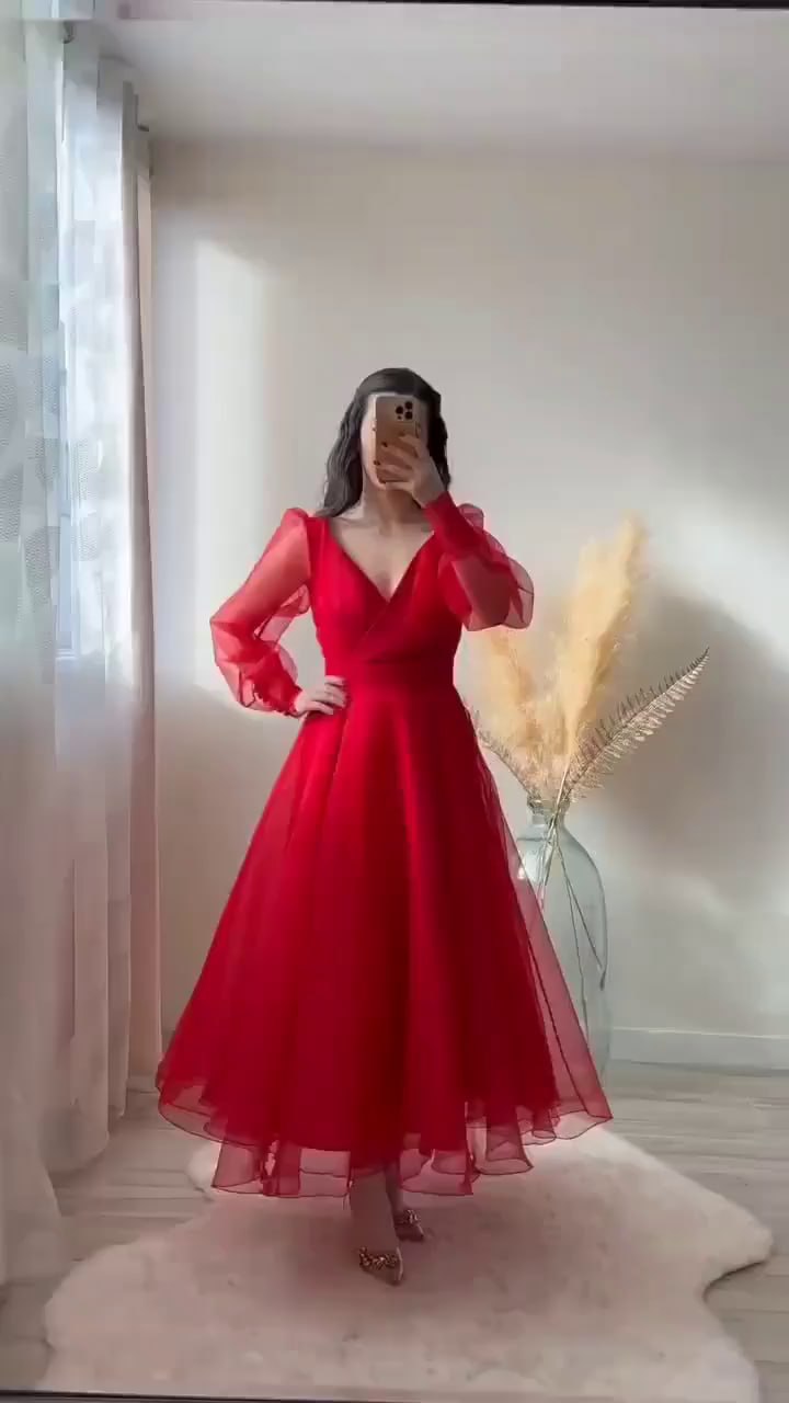 Church Dress By Nubiano 1471C-Red | Church suits for less