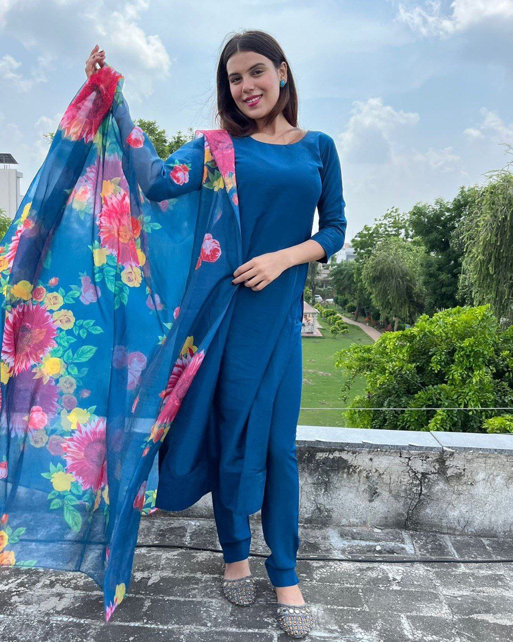 50 Latest Blue Salwar Suit Designs (2022) - Tips and Beauty | Kurti designs  party wear, Dress materials, Suit designs